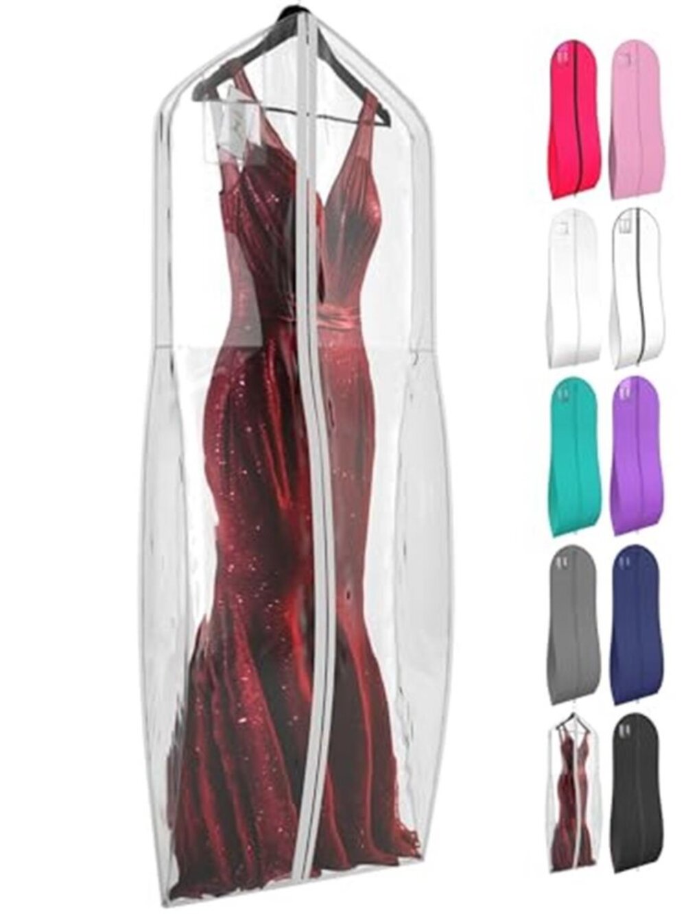 Wedding Dress Garment Bag Gown Storage Cover Travel Water Resistant 10 in Gusset